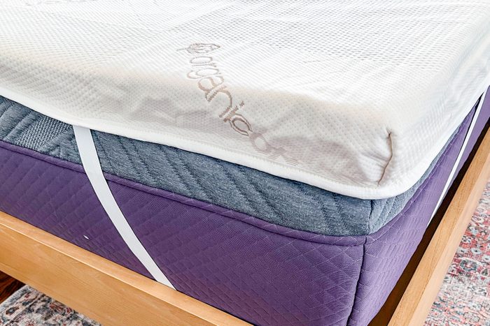 Saatva Graphite Memory Foam Mattress elastic band.